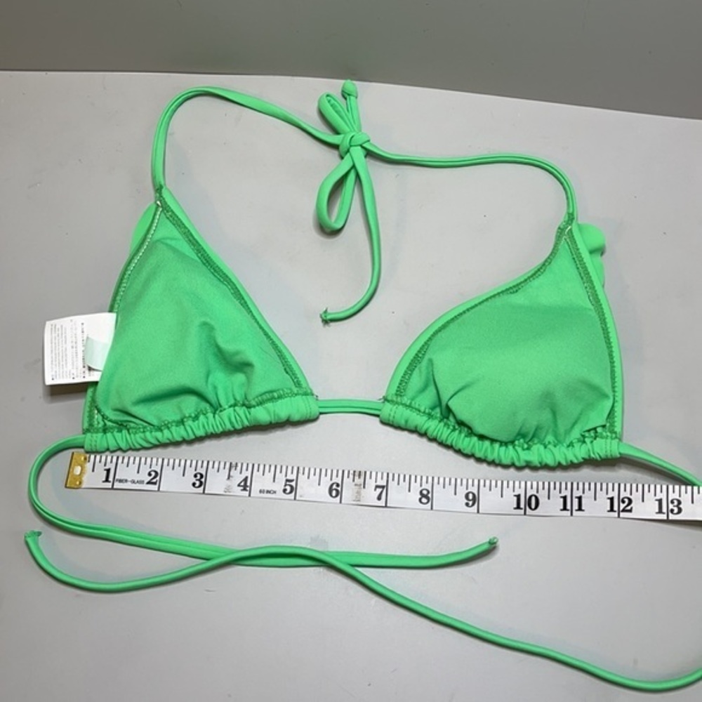 Old Navy Green Ruffle String Bikini Size Small - image 7